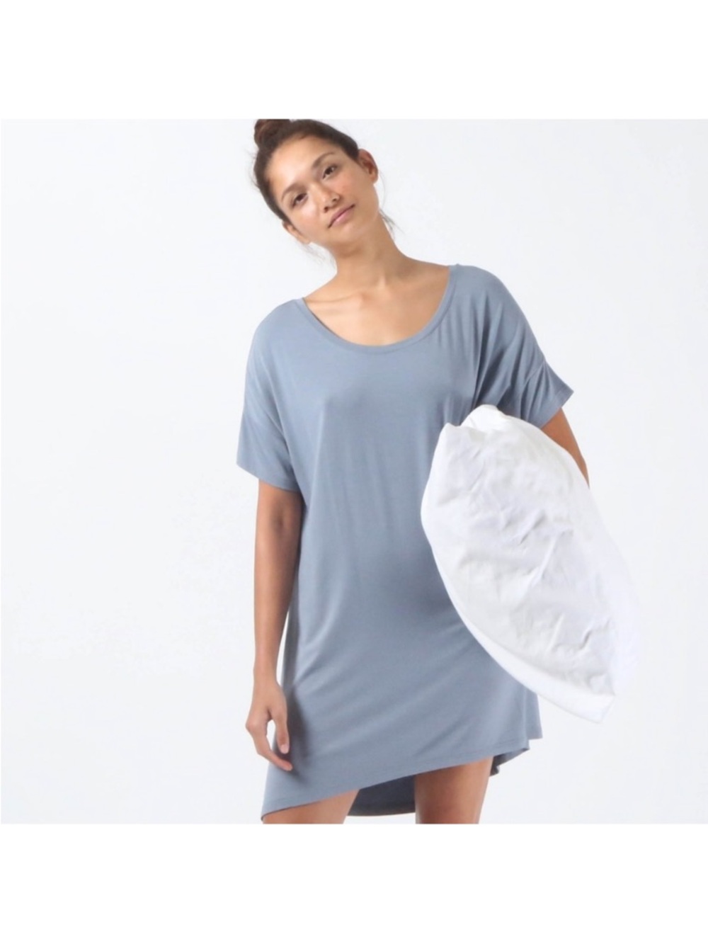 Recliner Night-Tee Sleep Dress Cool Blue XS